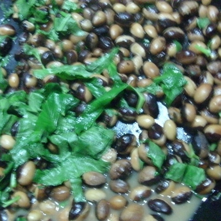 いんげん豆とミツバのゆずこしょう煮